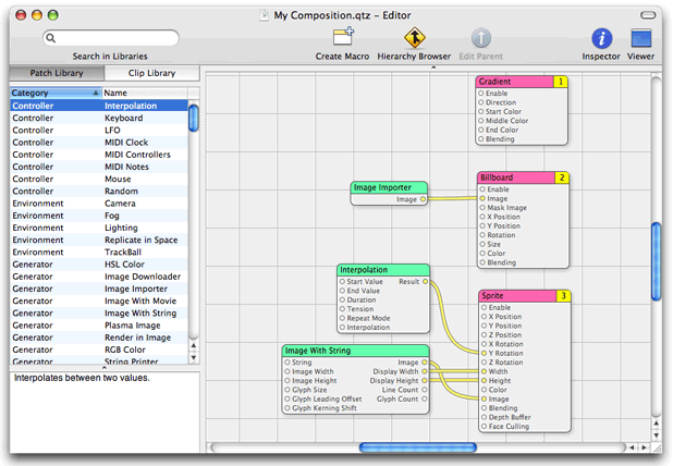 Visual Programming: Quartz Composer