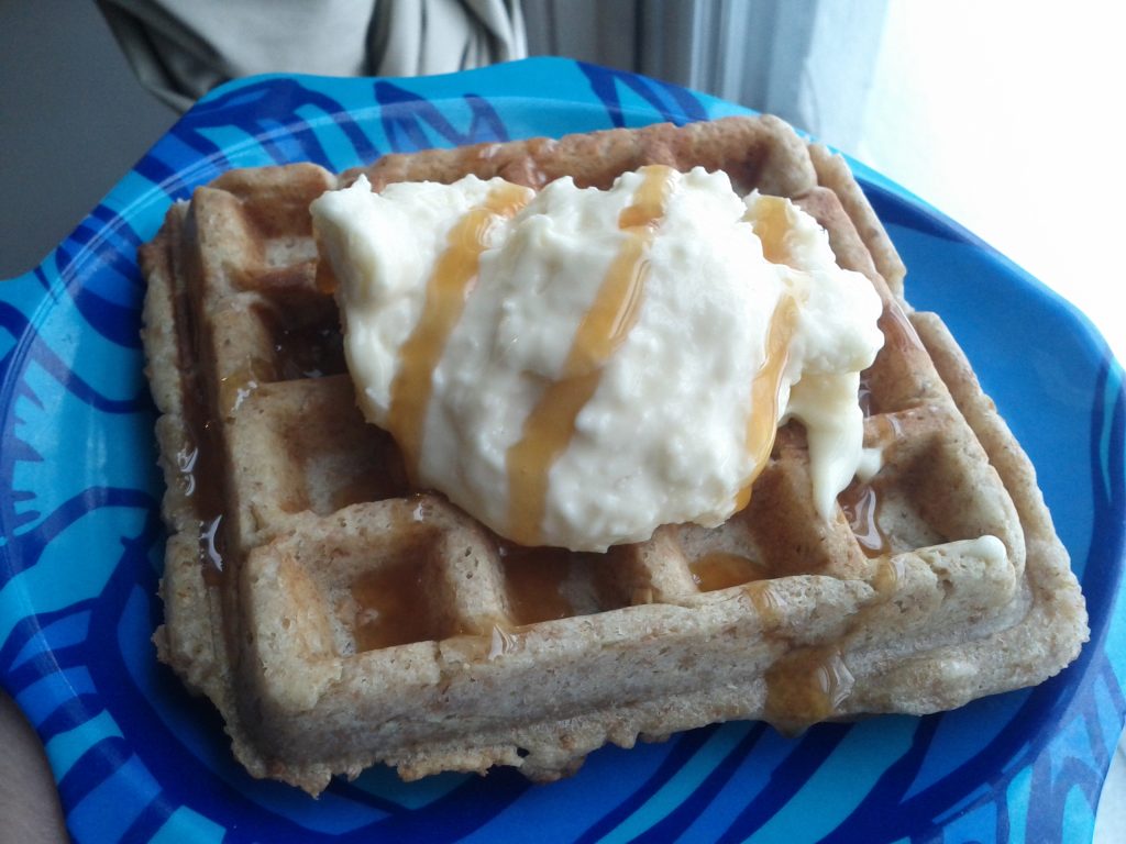 Waffles with Cheesecake