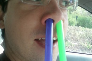 Pro-Tip: Don’t stick straws up your nose