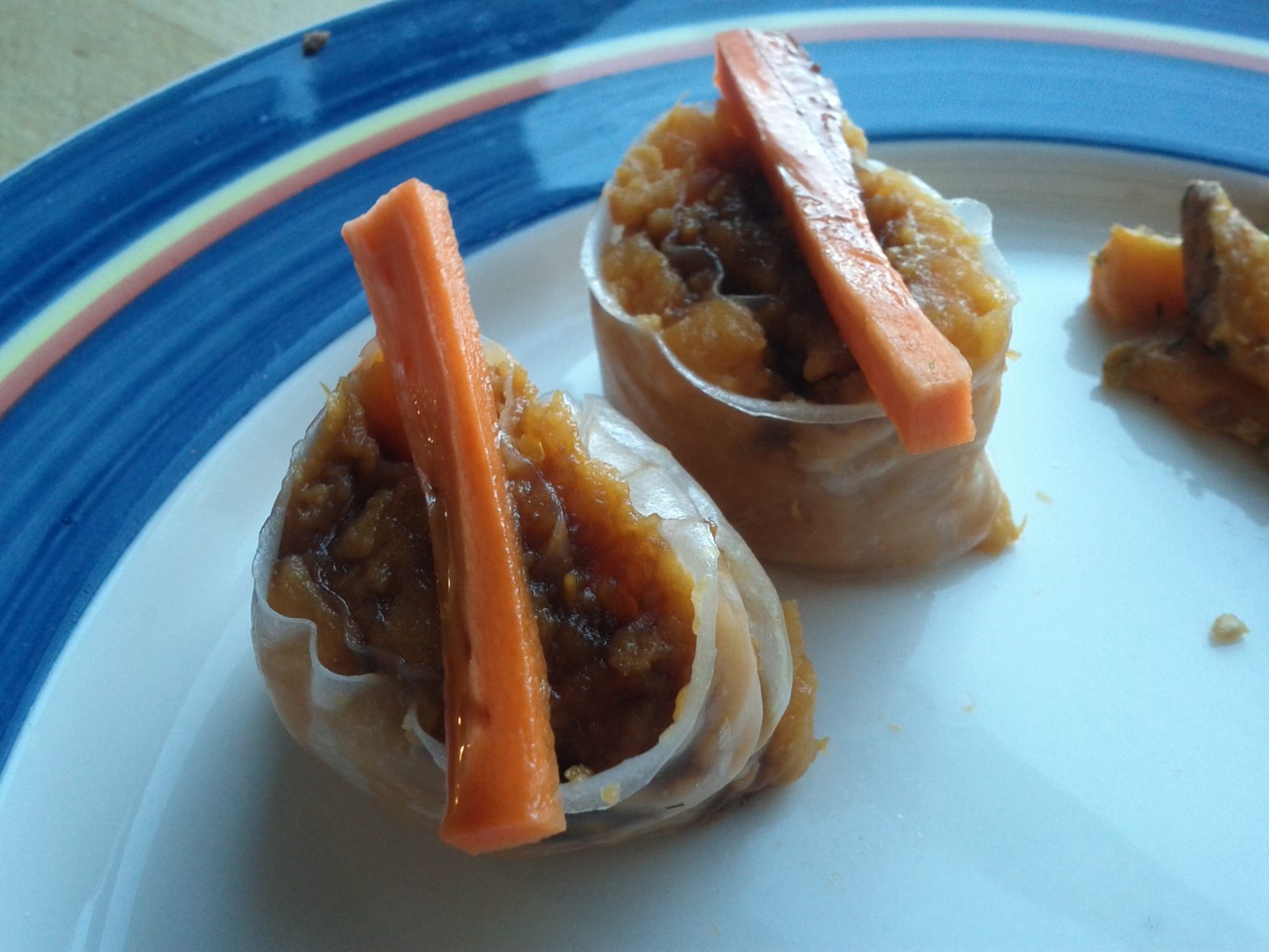 Food Improvisation: Sweet Potato Spring Rolls